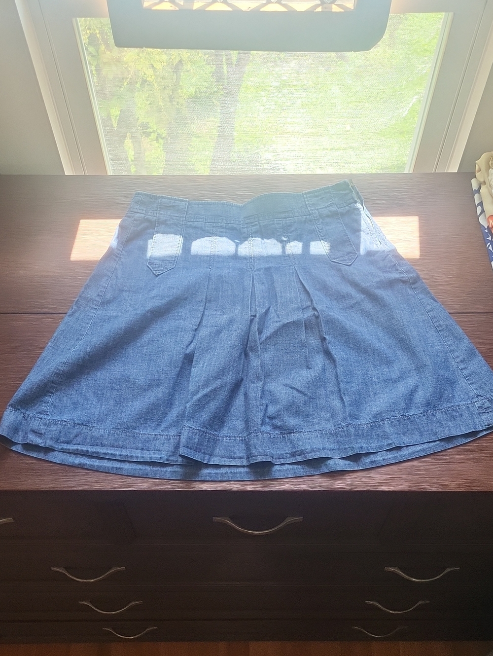 J. Crew Blue Denim A-Line Skirt
